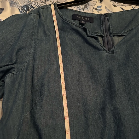 Talbots EUC 16 denim shift dress - Picture 7 of 8